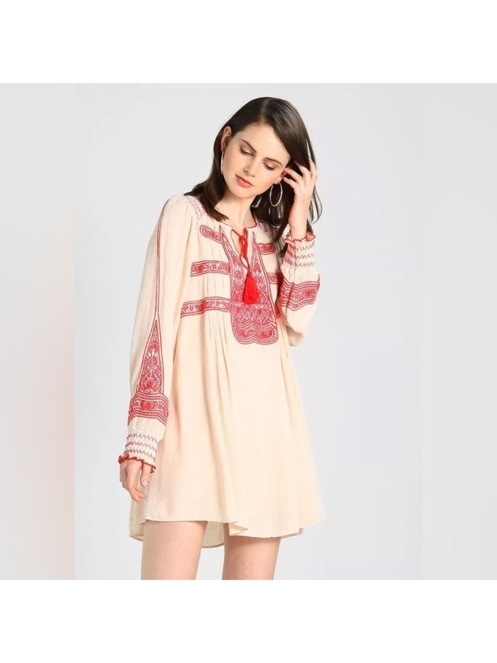 FREE PEOPLE Wind Willow Mini Dress Size S